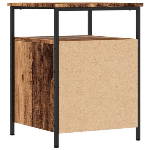 Sengebord 44x45x60 cm konstrueret træ antikt trælook