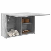 Væghængt badeværelsesskab 60x25x40 cm konstrueret træ