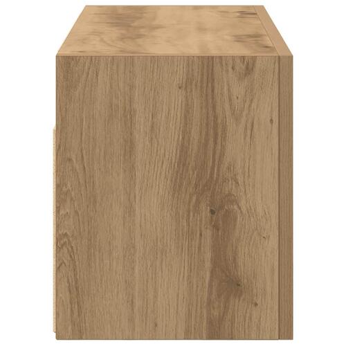 Væghængt badeværelsesskab 60x25x30 cm konstrueret træ kunsteg