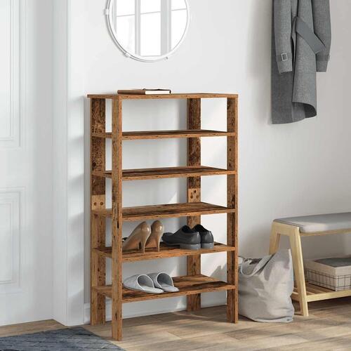 Skoreol 61x32x105 cm konstrueret træ antikt træ