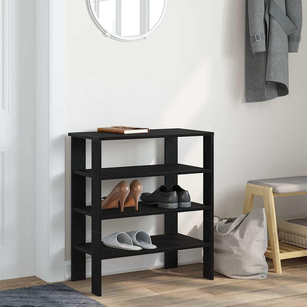 Væghylde med skuffer 60x28x15 cm konstrueret træ sonoma-eg