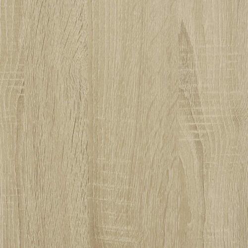 Væghylde med skuffer 60x28x15 cm konstrueret træ sonoma-eg