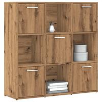 Bogreol 90x28x90 cm konstrueret træ kunsteg