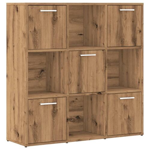 Bogreol 90x28x90 cm konstrueret træ kunsteg