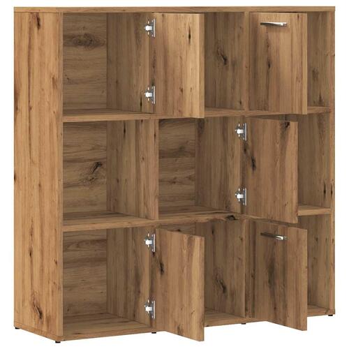 Bogreol 90x28x90 cm konstrueret træ kunsteg