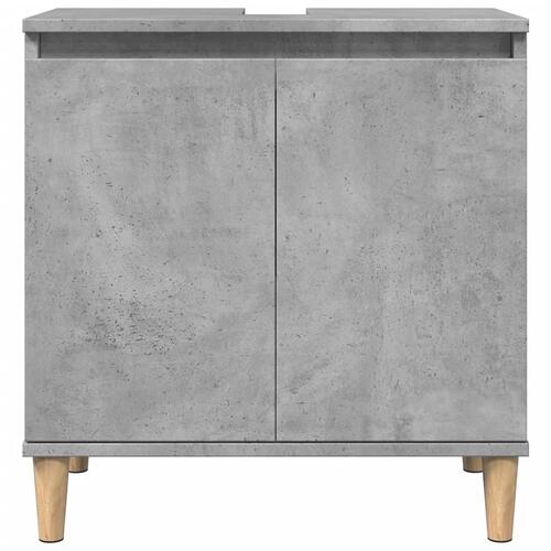 Underskab til håndvask 58x33x60 cm konstrueret træ betongrå