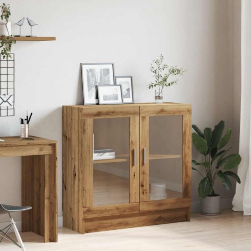 Bogskab med glaslåger - 82,5×30,5×80 cm i kunsteg