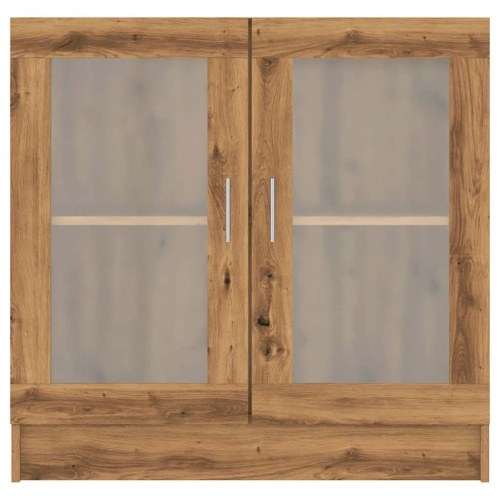 Bogskab med glaslåger - 82,5×30,5×80 cm i kunsteg