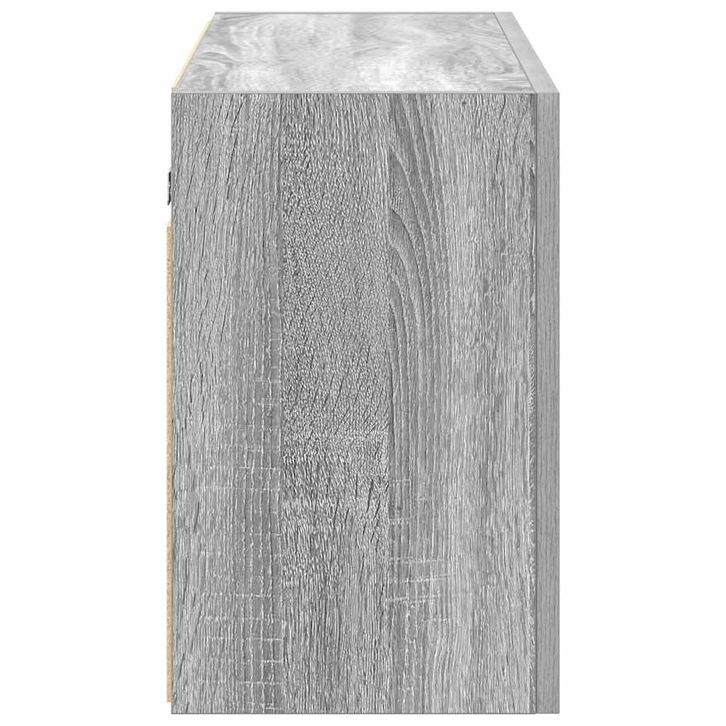 Væghængt badeværelsesskab 100x25x40 cm konstrueret træ