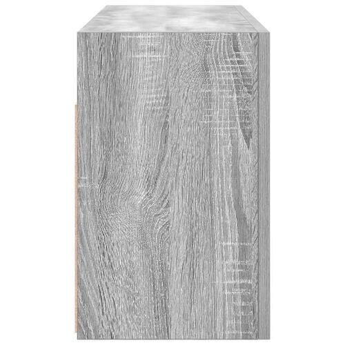 Væghængt badeværelsesskab 80x25x40 cm konstrueret træ