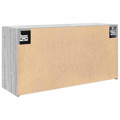 Væghængt badeværelsesskab 80x25x40 cm konstrueret træ