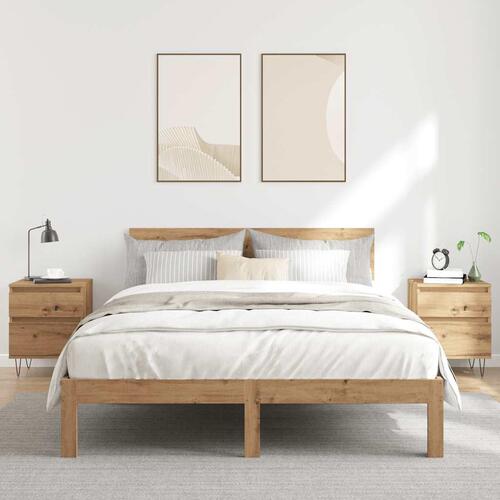 Sengeborde 2 stk. 40x35x50 cm kunsteg