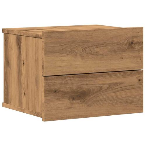 Væghængt sengebord 40x32x30 cm kunsteg