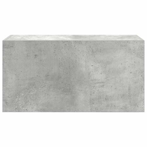 Væghængt badeværelsesskab 60x25x30 cm konstrueret træ betongrå