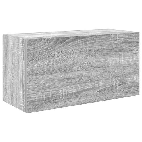 Væghængt badeværelsesskab 60x25x30 cm konstrueret træ