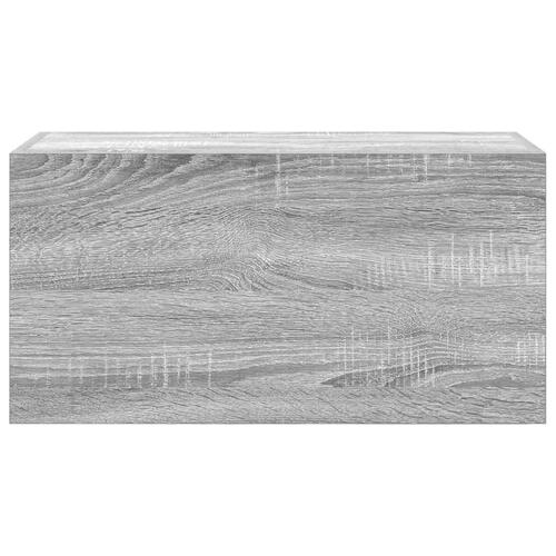 Væghængt badeværelsesskab 60x25x30 cm konstrueret træ