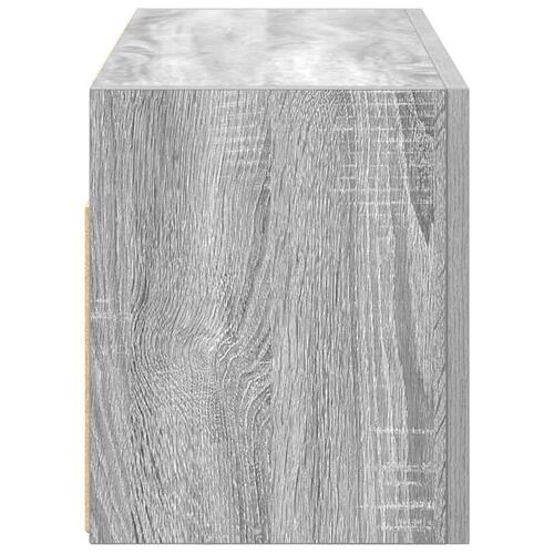 Væghængt badeværelsesskab 60x25x30 cm konstrueret træ