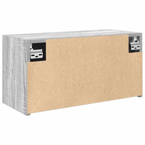 Væghængt badeværelsesskab 60x25x30 cm konstrueret træ