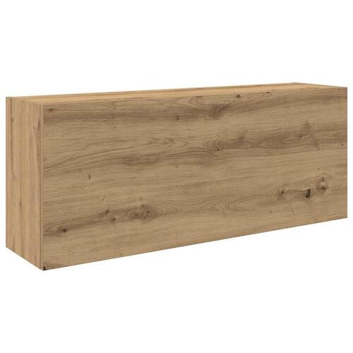 Væghængt badeværelsesskab 100x25x40 cm konstrueret træ kunsteg