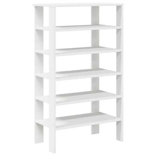 Skoreol 61x32x105 cm konstrueret træ hvid