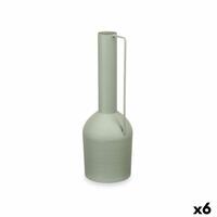 Vase Høj Grøn Stål 13 x 39 x 13 cm (6 enheder)