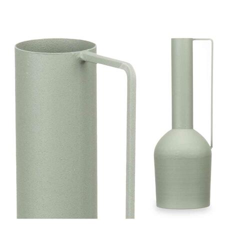 Vase Høj Grøn Stål 13 x 39 x 13 cm (6 enheder)