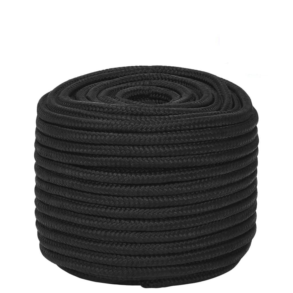 Tovværk til båd 14 mm 100 m polypropylen sort
