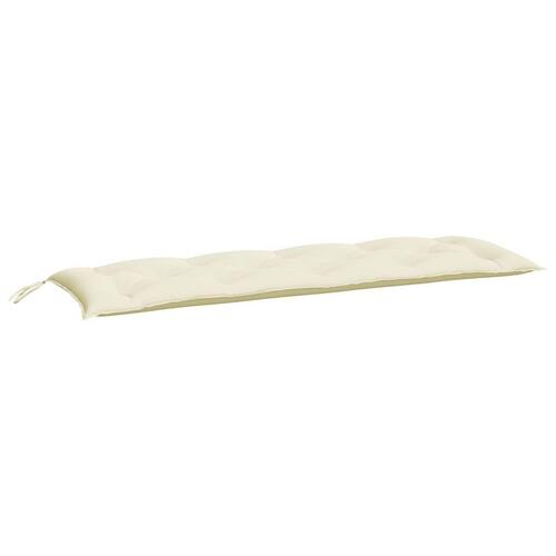 Hynder til havebænk 2 stk. 150x50x7 cm oxfordstof cremefarvet