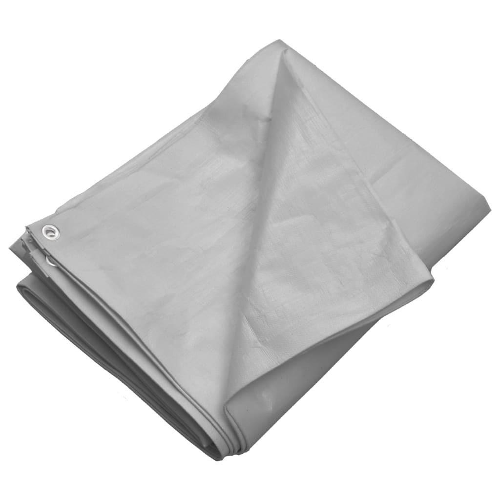 Presenning 4x4 m 260 g/m² HDPE grå