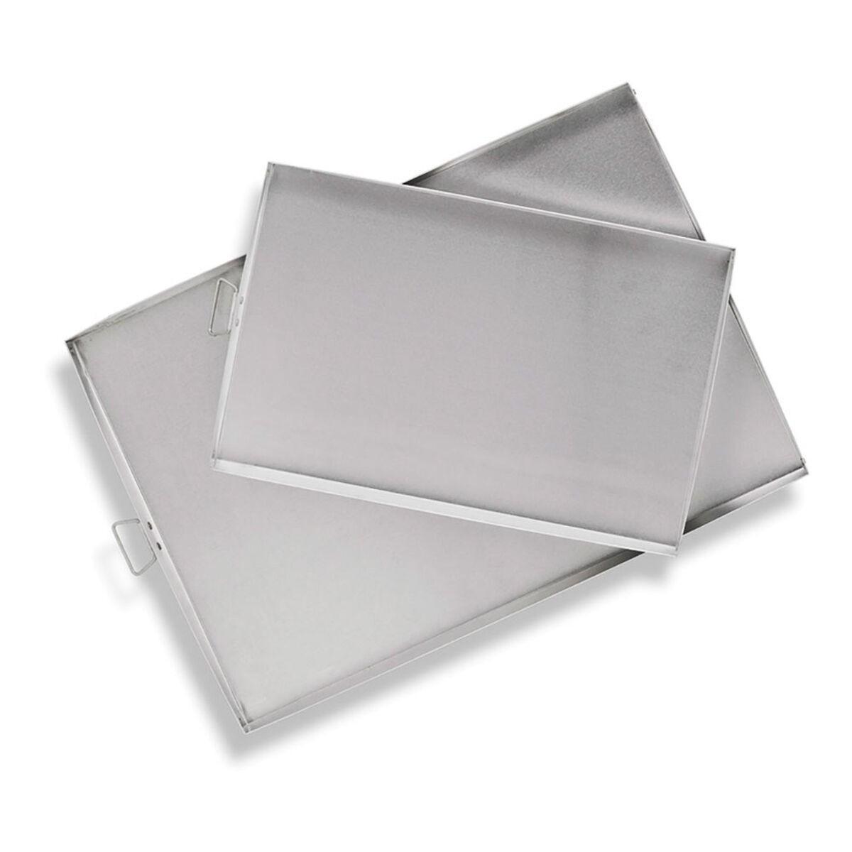 Vaello bageplade 42 × 28 × 5,5 cm - aluminium, Chromsalt