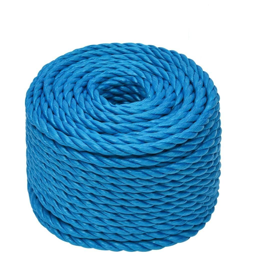 Arbejdsreb 14 mm 25 m polypropylen blå