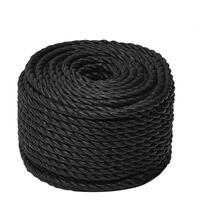 Arbejdsreb 16 mm 50 m polypropylen sort