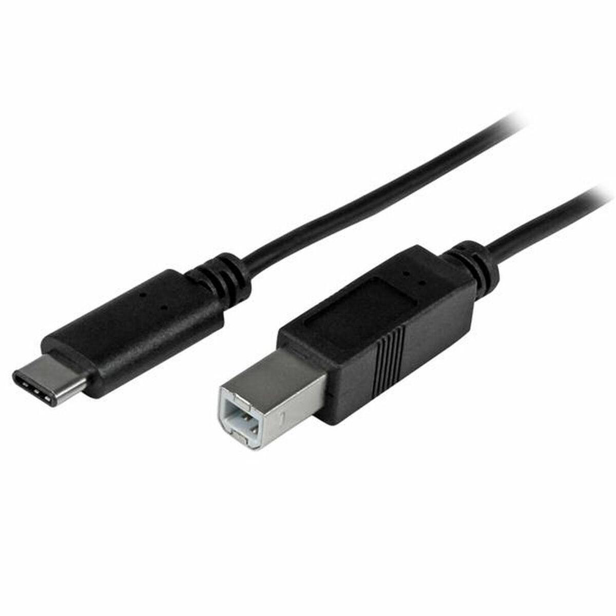 Startech USB-C til USB-B kabel 2 m - sort (USB2CB2M)