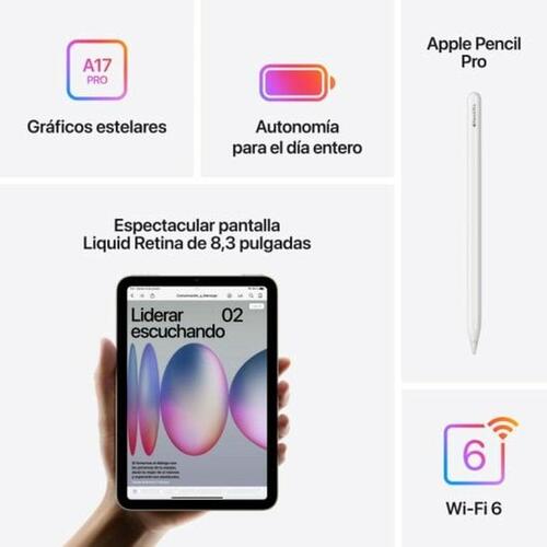 Tablet Apple MXN63TY/A Grå 128 GB