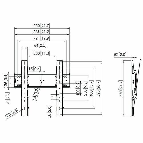 TV-holder Vogel's 7364100 65" 43" 75 Kg