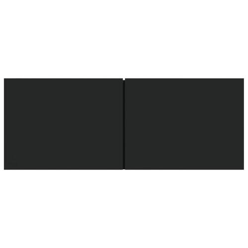 Tv-borde 2 stk. 80x30x30 cm konstrueret træ sort (OUTLET A)
