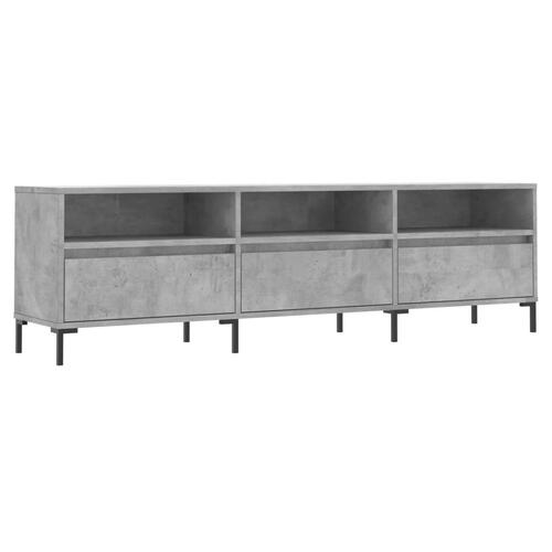 Tv-bord 150x30x44,5 cm konstrueret træ betongrå