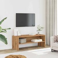 Tv-bord 100x40x40 cm konstrueret træ kunsteg