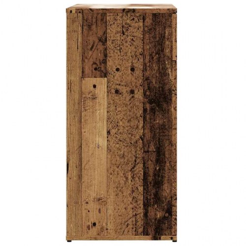 Skænk 80×36×75 cm i konstrueret træ - antikt træ