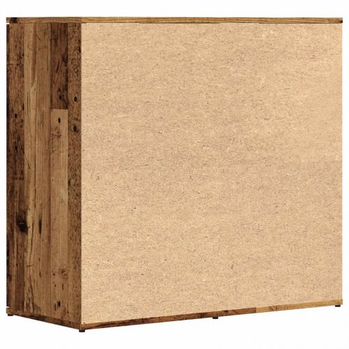 Skænk 80×36×75 cm i konstrueret træ - antikt træ