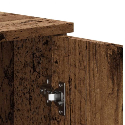 Skænk 80×36×75 cm i konstrueret træ - antikt træ