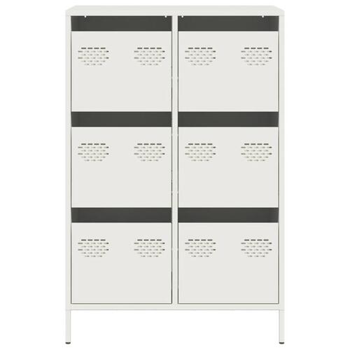 Skab 68x39x101,5 cm stål hvid