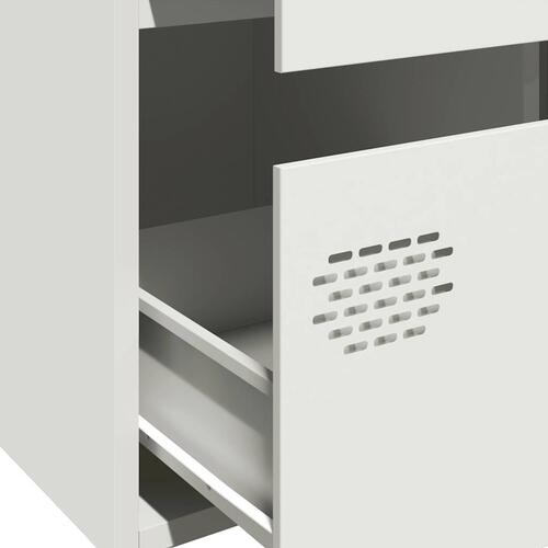 Skab 68x39x101,5 cm stål hvid