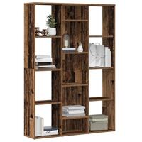Rumdeler/bogreol 100x24x140 cm konstrueret træ gammelt træ
