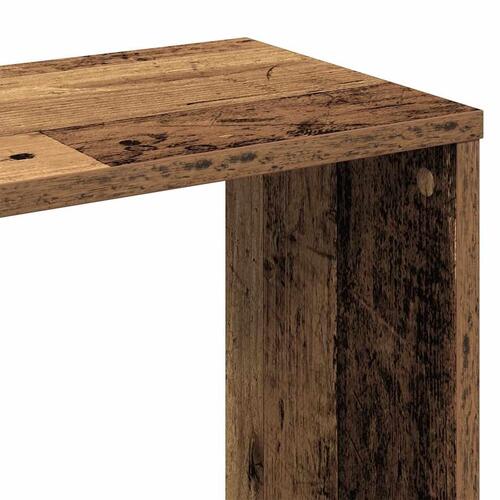 Rumdeler/bogreol 100x24x140 cm konstrueret træ gammelt træ