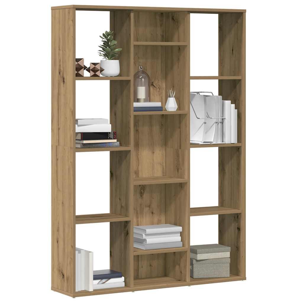 Rumdeler/bogreol 100x24x140 cm konstrueret træ artisan eg