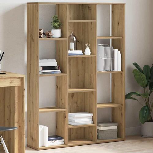 Rumdeler/bogreol 100x24x140 cm konstrueret træ artisan eg
