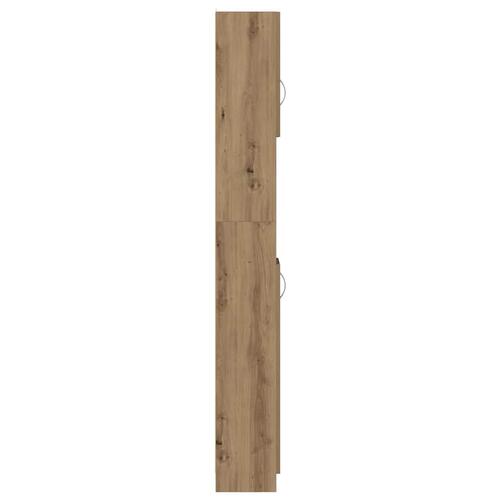 Badeværelsesskab 32x25,5x190 cm konstrueret træ kunsteg