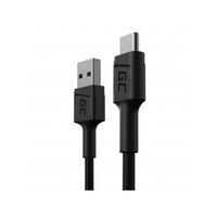 USB til USB-C Adapter Green Cell KABGC25 Sort 30 cm