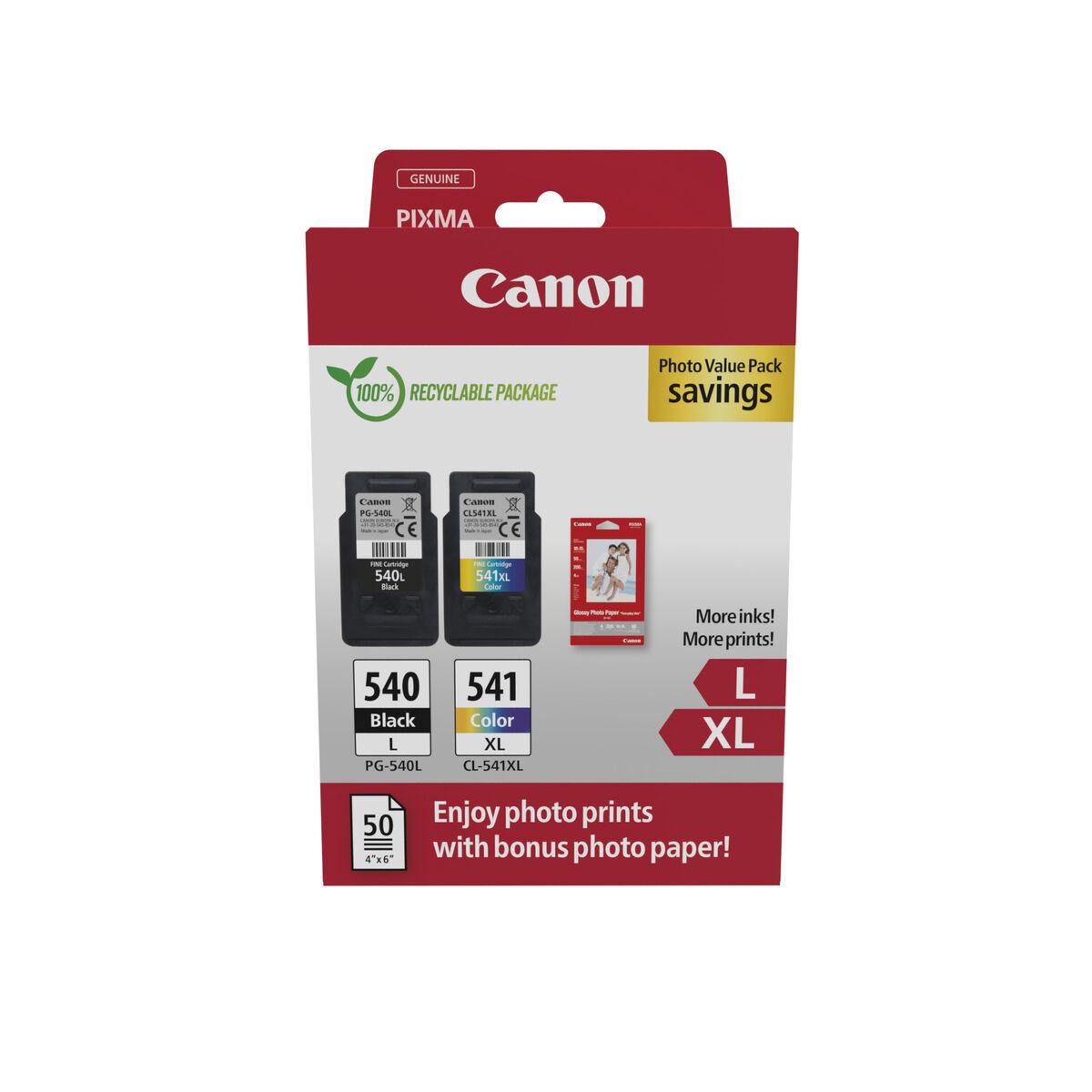 Canon Original blækpatron 5224B012 (PG-540L + CL-541XL) m. fotopapir billede